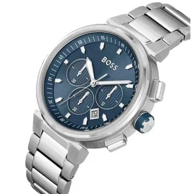 Hugo Boss Trace Chronograph Blue Dial Men's Watch